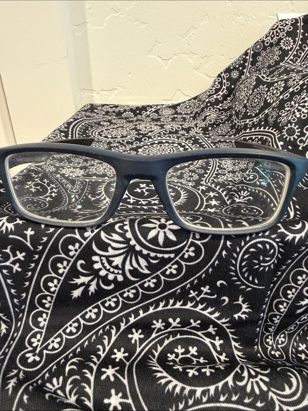 Oakley Navy Blue Rectangular Eyeglasses